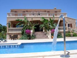 Mallorca Süden große Finca mit Meerblick, Sauna, Swimmingpool mit Kinderpool und Internet 