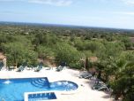 Mallorca Süden große Finca mit Meerblick, Sauna, Swimmingpool mit Kinderpool und Internet,