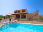 Mallorca schöne Neubaufinca für 8 Personen in Selva, mit Klimaanlage, Internet und privatem Pool,