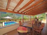 Ferienhaus mit Pool für 8 Personen Fincavermietung in der Mitte Mallorcas, großer Pool, Barbeque-Griil, Tischfussball 