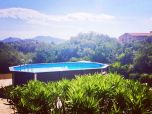Arta Finca mit Pool und Blick auf Kirche und Burg, Mallorca Urlaub im Ferienhaus