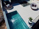 Designer Stadthaus mit Luxus Ausstattung auf Mallorca. Edles Interieur, Pool, Dachterrasse, Grill und Garage, nahe Stadt